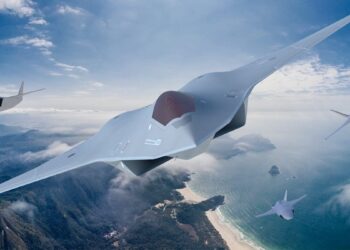 NGAD gen 6 stealth combat jet render