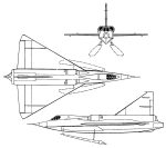 Convair F2Y Sea Dart Drawing