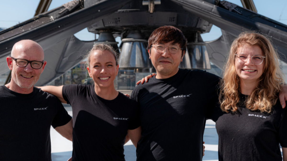 SpaceX Fram2 mission crew members