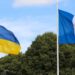 Ukraine France Flags