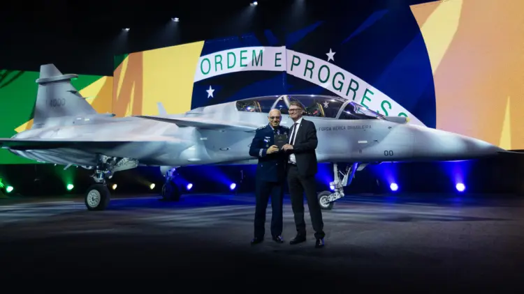 two-seat Gripen F jet