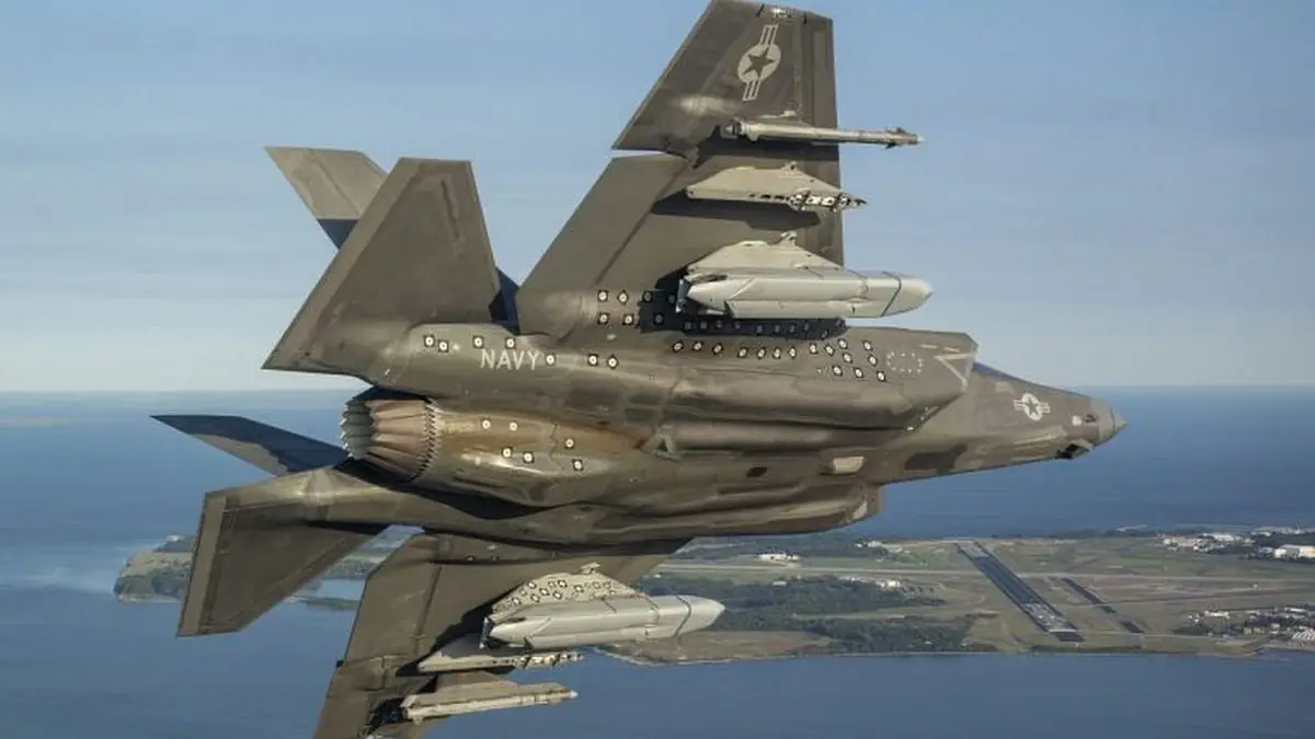 F-35 Carrying AGM-158C