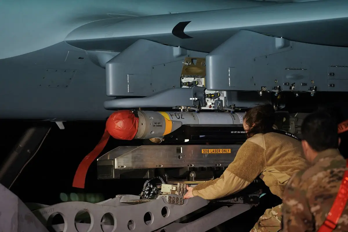 First GBU-39s loaded on MQ-9 Dual-Carriage System