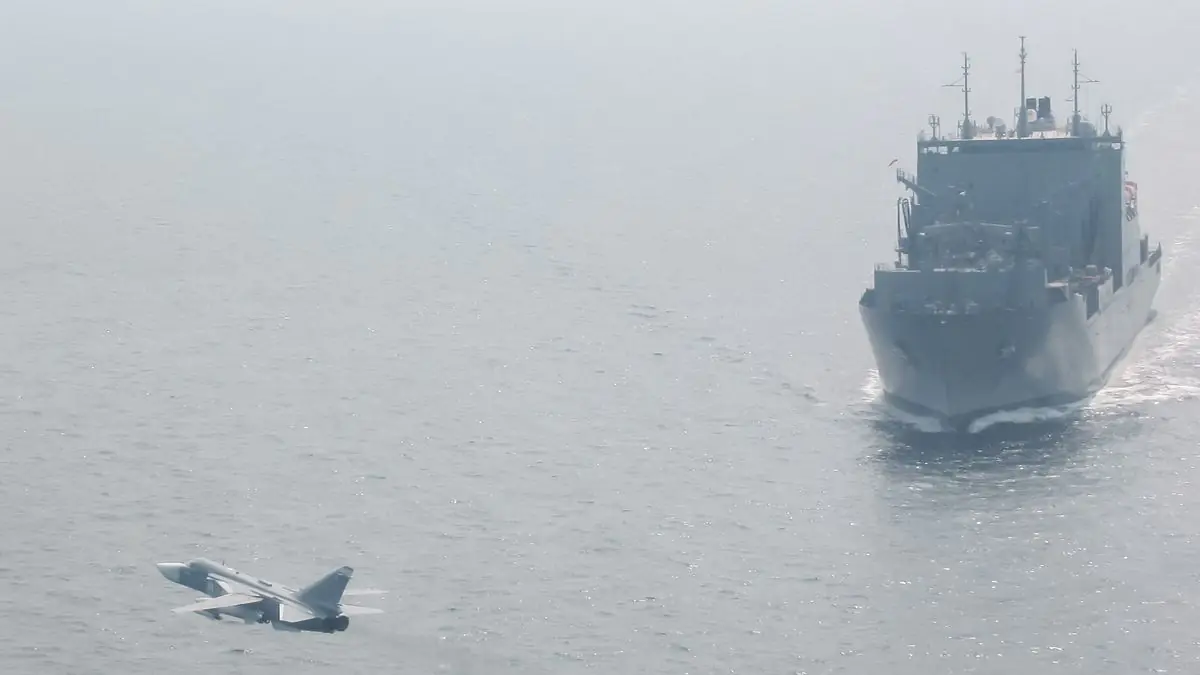 RAF Typhoon intercepting russian aircraft